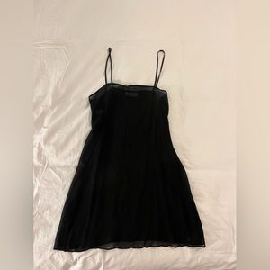 Philosophy di Alberta Ferretti Black Transparent Slip Dress Size 6